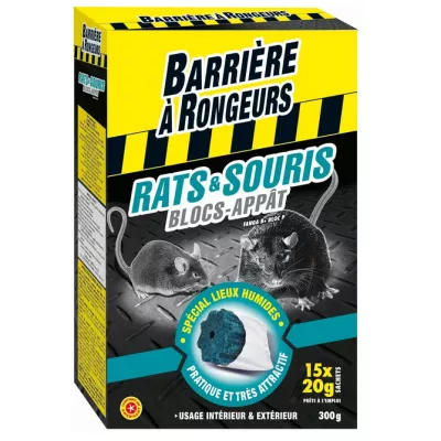 Rats & Souris Blocs-appâts 15 bloc -300g