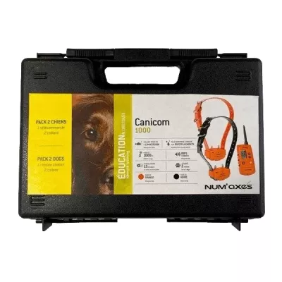 PACK de dressage CANICOM 1000 ORANGE POUR 2 CHIENS
