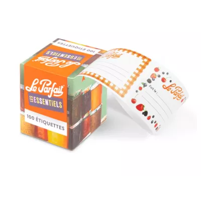 ROULEAU 100 ETIQUETTES ADHESIVES LP
