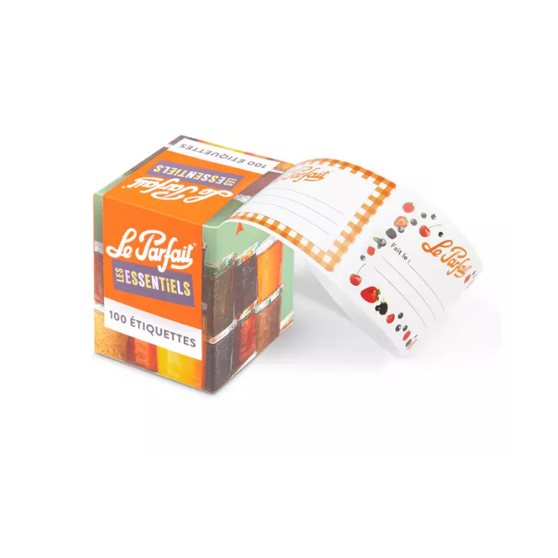 ROULEAU 100 ETIQUETTES ADHESIVES LP